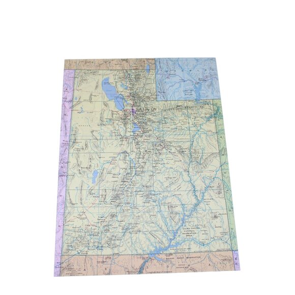 Art Utah Vermont Cosmopolitan Atlas Map Vintage 9270 Poshmark